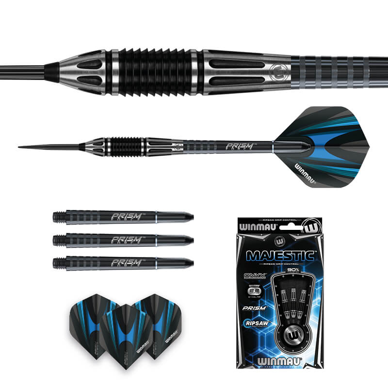 Winmau Majestic set contents with Winmau shafts and flights