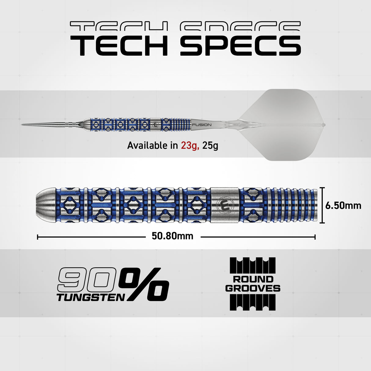 Winmau - Lunaris Parallel - 90% Tungsten Darts (SP)