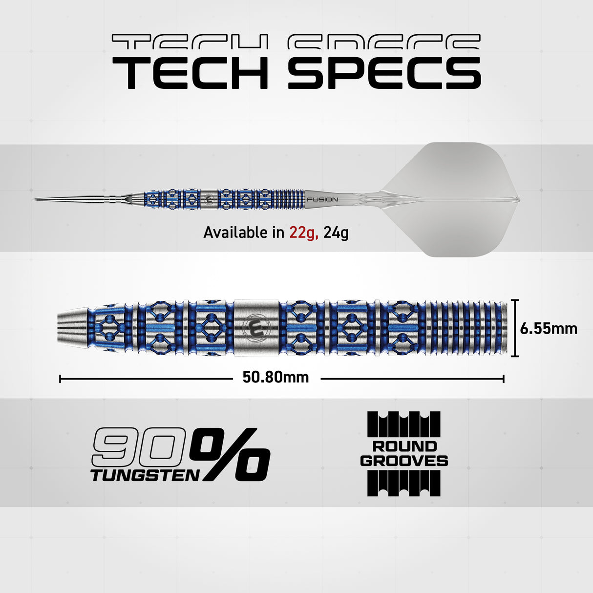 Winmau - Lunaris Tapered - 90% Tungsten Darts (SP)
