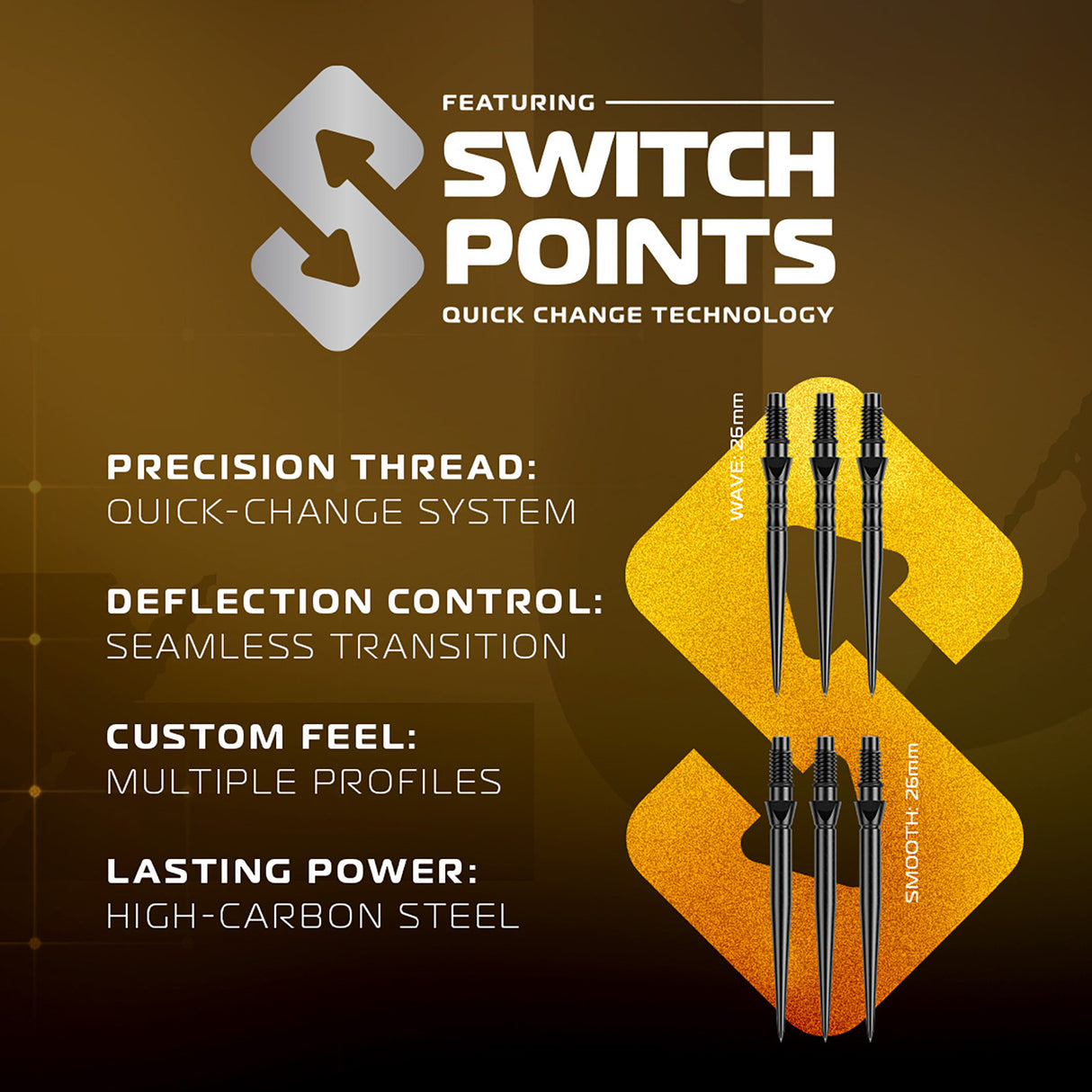 Winmau - Exion Parallel - 90% Tungsten Darts (SP)