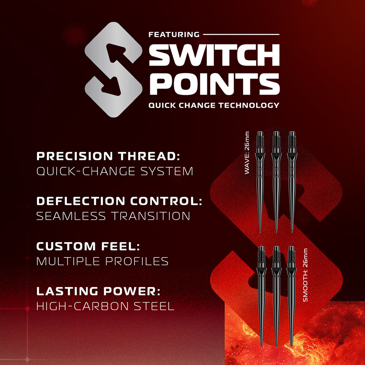 Winmau - Fornax Parallel - 90% Tungsten Darts (SP)