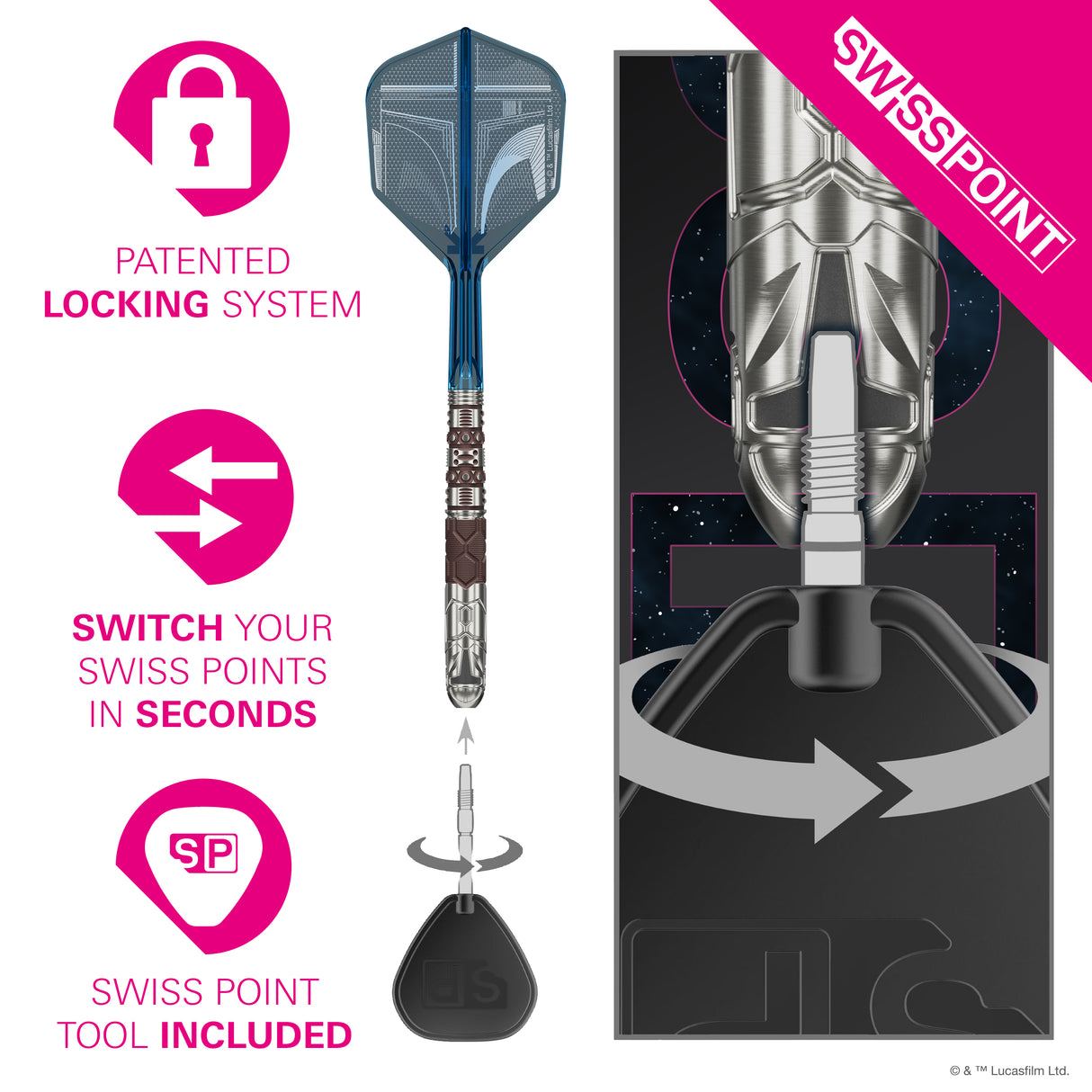 Target | Star Wars - Mandalorian - 95% Tungsten Darts (SP)