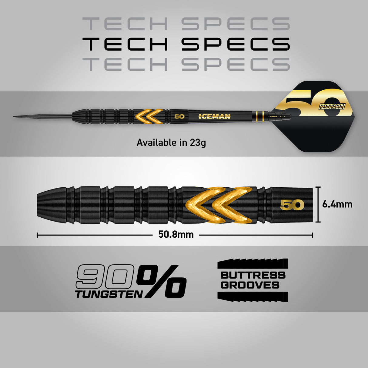 Red Dragon - Gerwyn Price 50 Year Anniversary Limited Edition - 90% Tungsten Darts