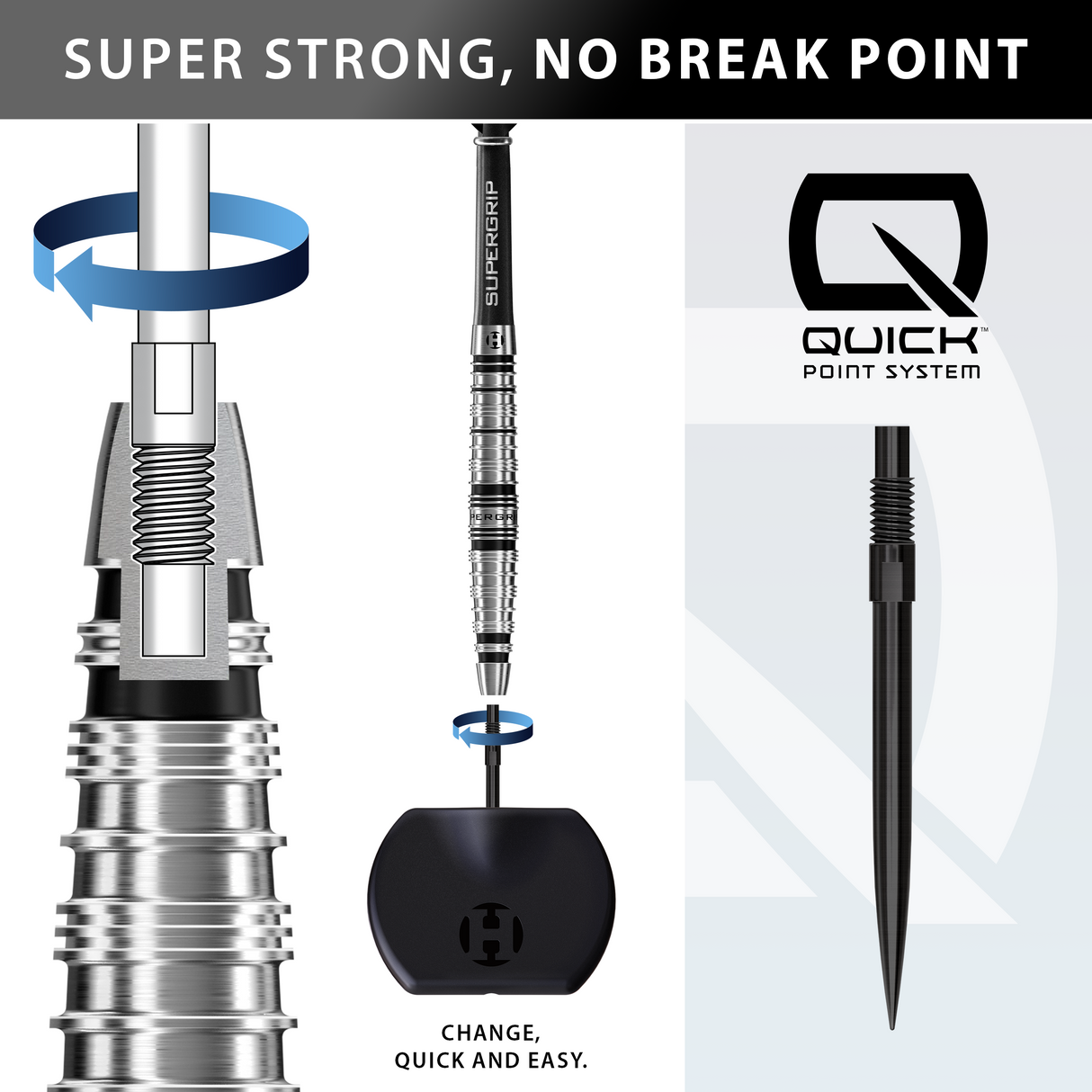 Harrows - Supergrip Torpedo - 90% Tungsten Darts (QP)