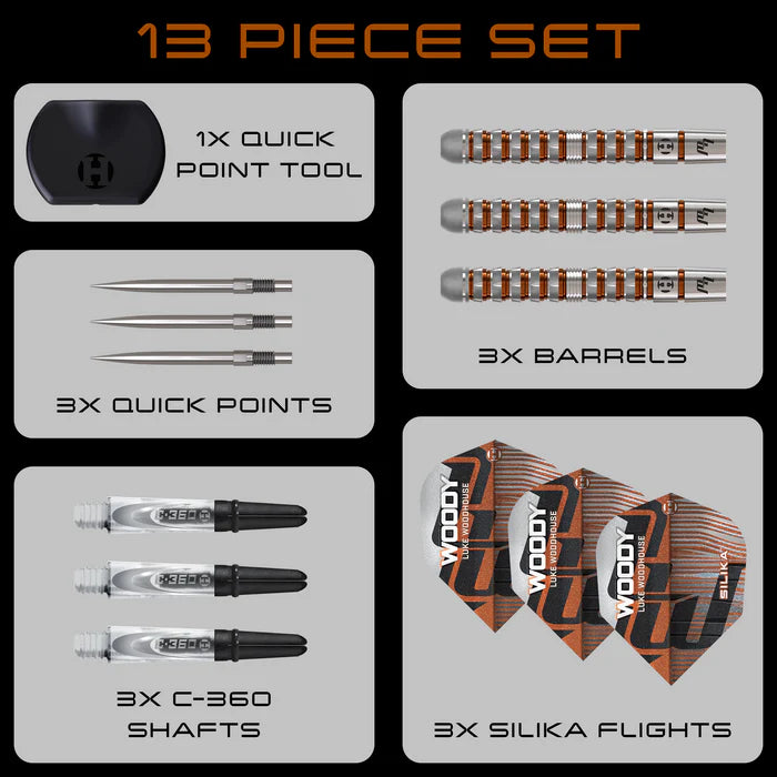 Harrows - Luke Woodhouse Series 3 - 90% Tungsten Darts (QP)