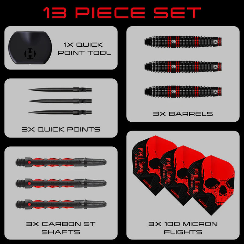 Harrows - Ryan Searle Heavy Metal - 90% Tungsten Darts (QP)