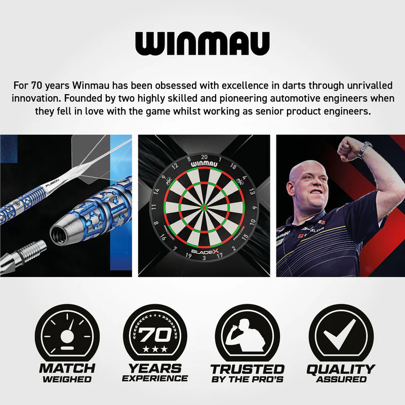 Winmau - Pro Zone Precision Soft Feel Blade X Darts Mat & Integrated Oche