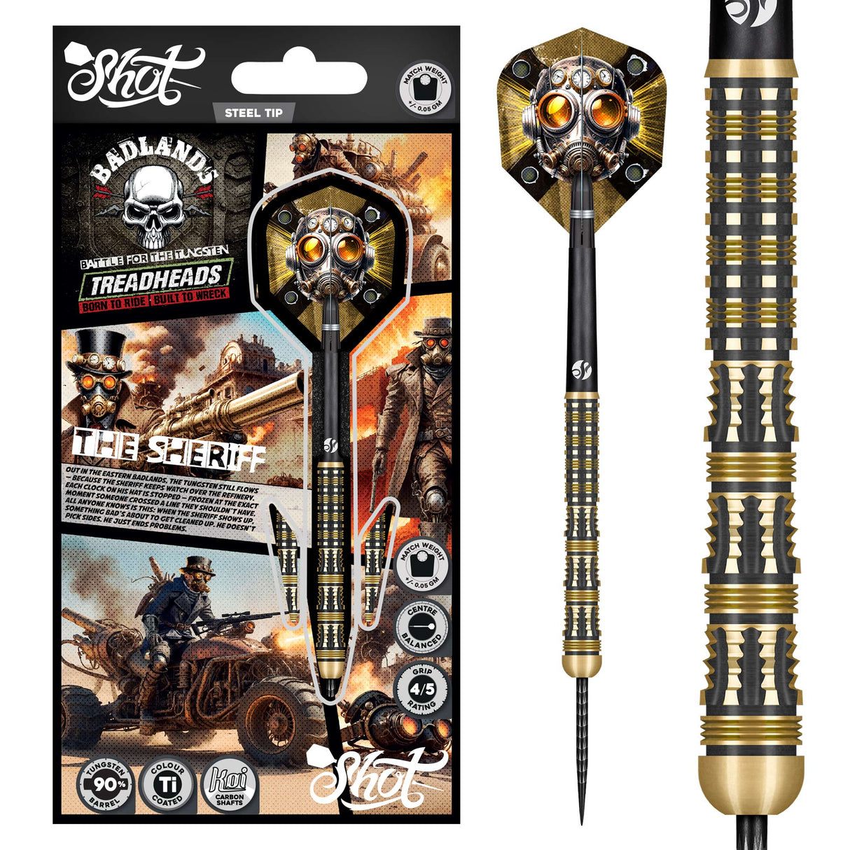 Shot - Badlands Sheriff - 90% Tungsten Darts