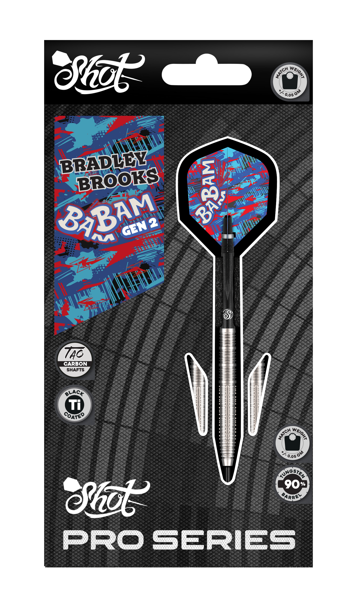 Shot - Pro Series Bradley Brooks Gen 2 - 90% Tungsten Darts