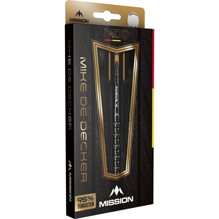 Mission - Mike De Decker Black & Gold - 95% Tungsten Darts