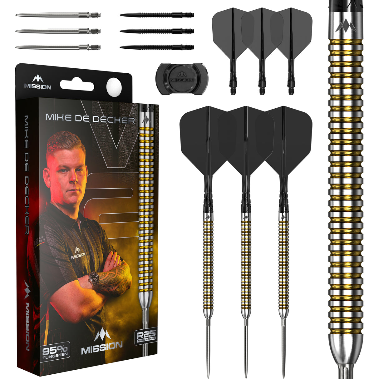 Mission - Mike De Decker V2 - 95% Tungsten Darts (RP)