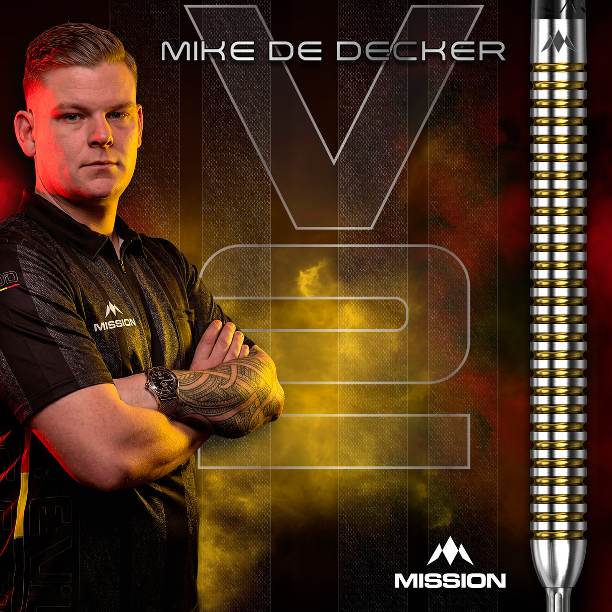 Mission - Mike De Decker V2 - 95% Tungsten Darts (RP)