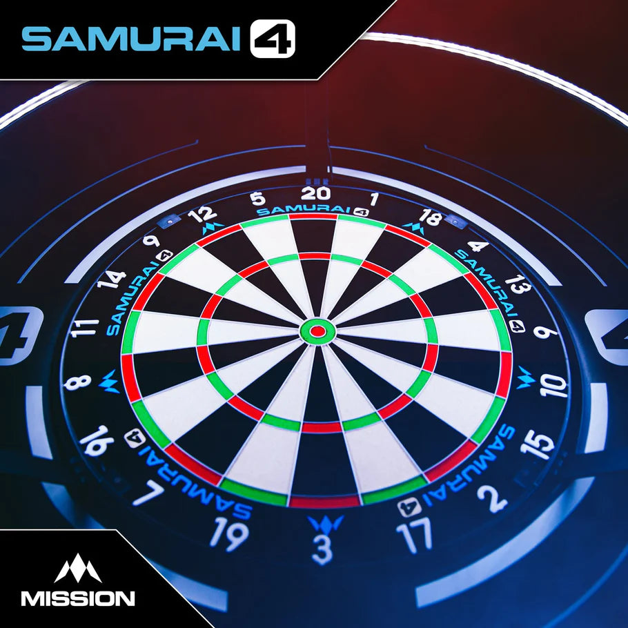 Mission - Samurai 4 White Dartboard