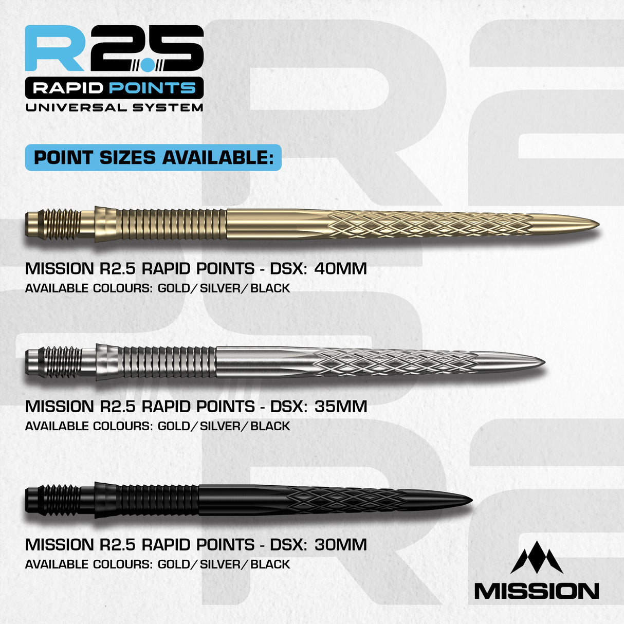 Mission - DSX R2.5 Rapid Dart Points