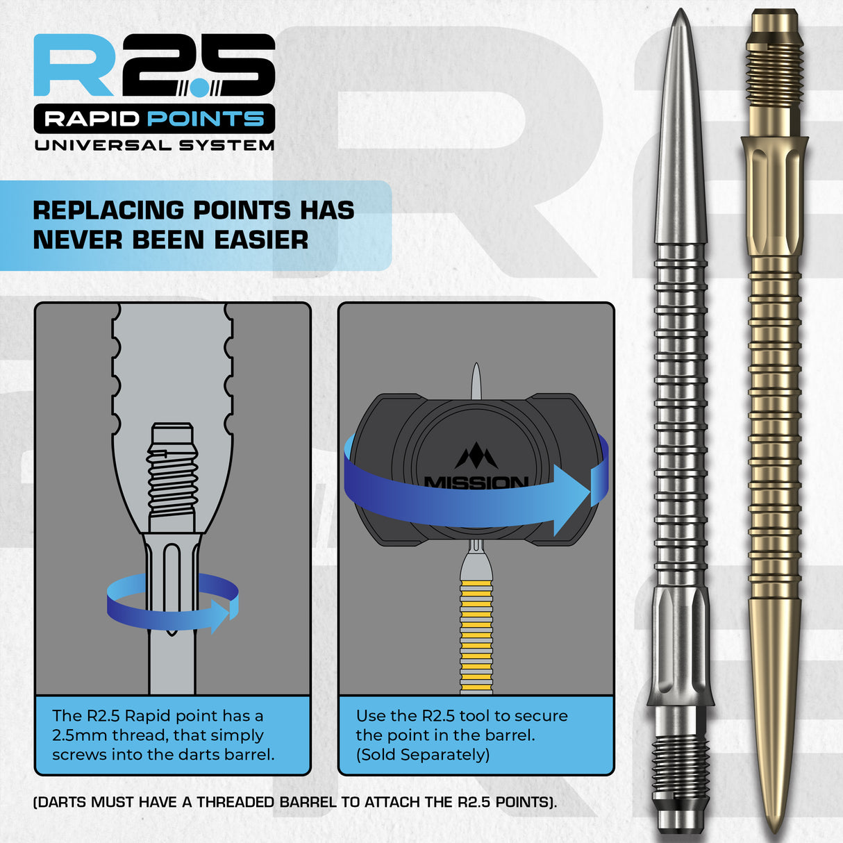Mission - GV1 R2.5 Rapid Dart Points