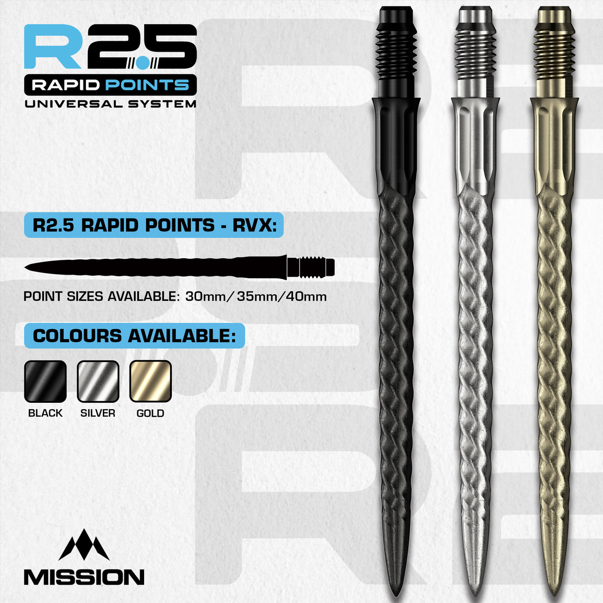 Mission - RVX R2.5 Rapid Dart Points