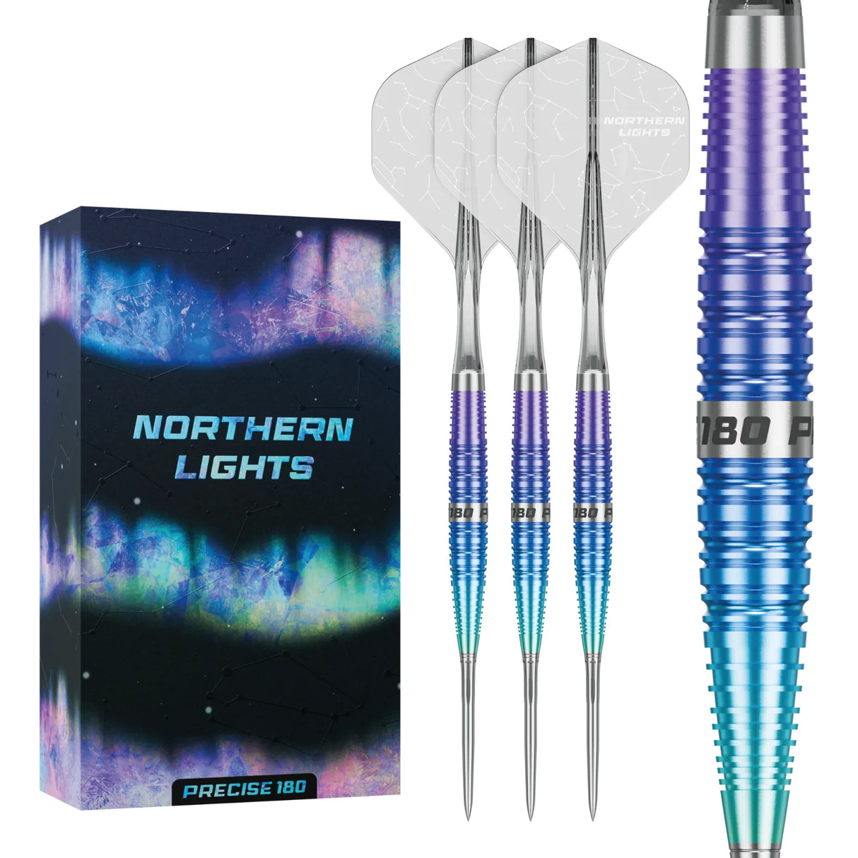 Precise 180 - Northern Lights - 90% Tungsten Darts