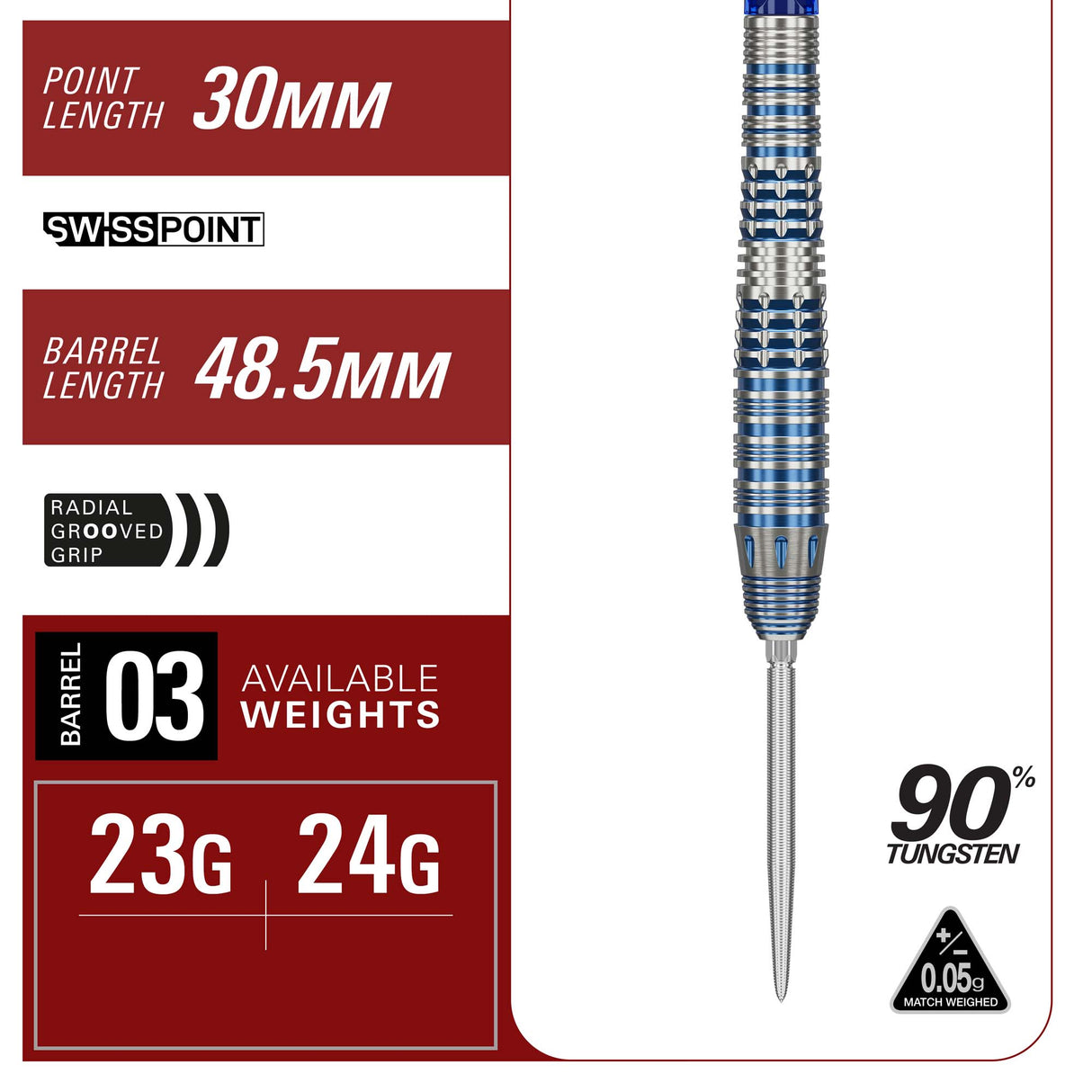 Target Japan - Mizu 03 - 90% Tungsten Darts (SP)