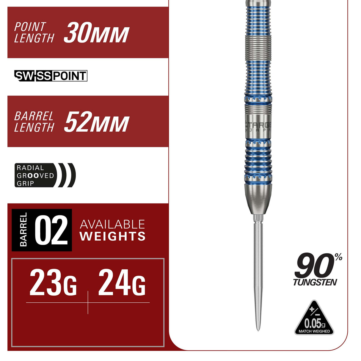 Target Japan - Mizu 02 - 90% Tungsten Darts (SP)