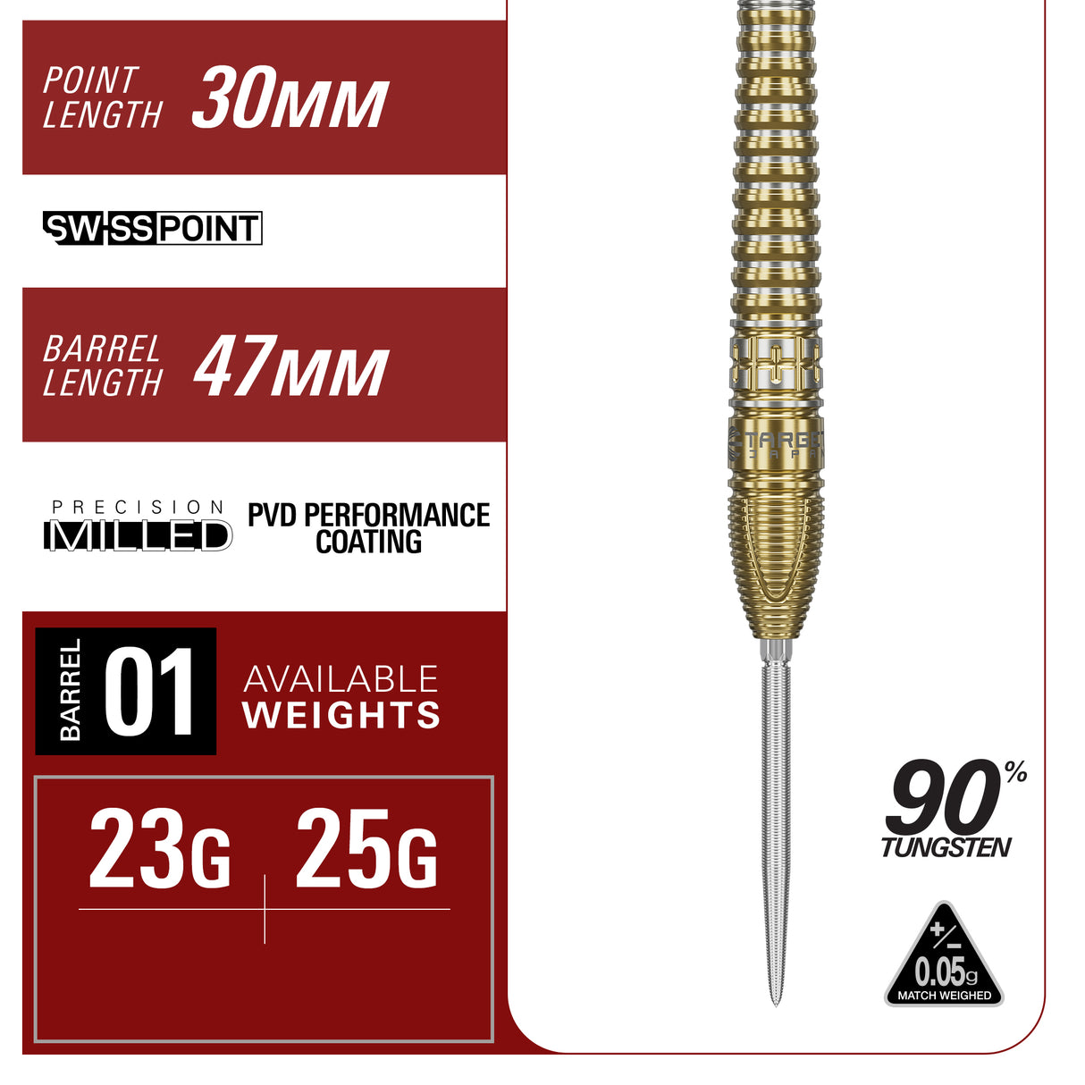 Target Japan - Harith Lim Hot Shot G3 - 90% Tungsten Darts (SP)