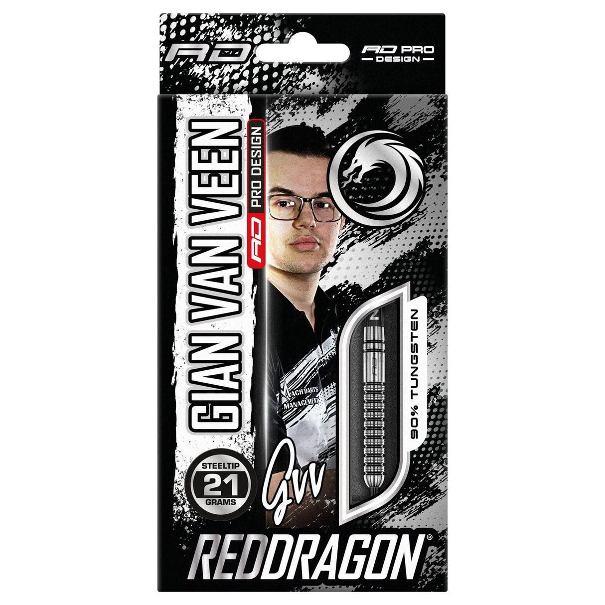 Red Dragon - Gian Van Veen - 90% Tungsten Darts