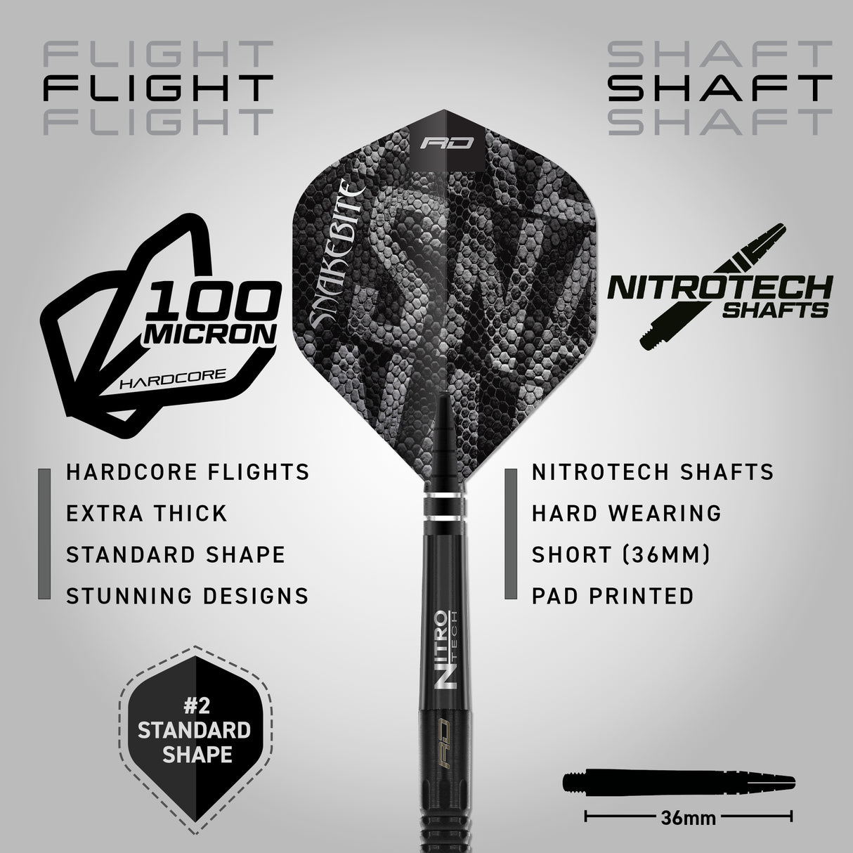 Red Dragon - Peter Wright Black Mamba - 90% Tungsten Darts