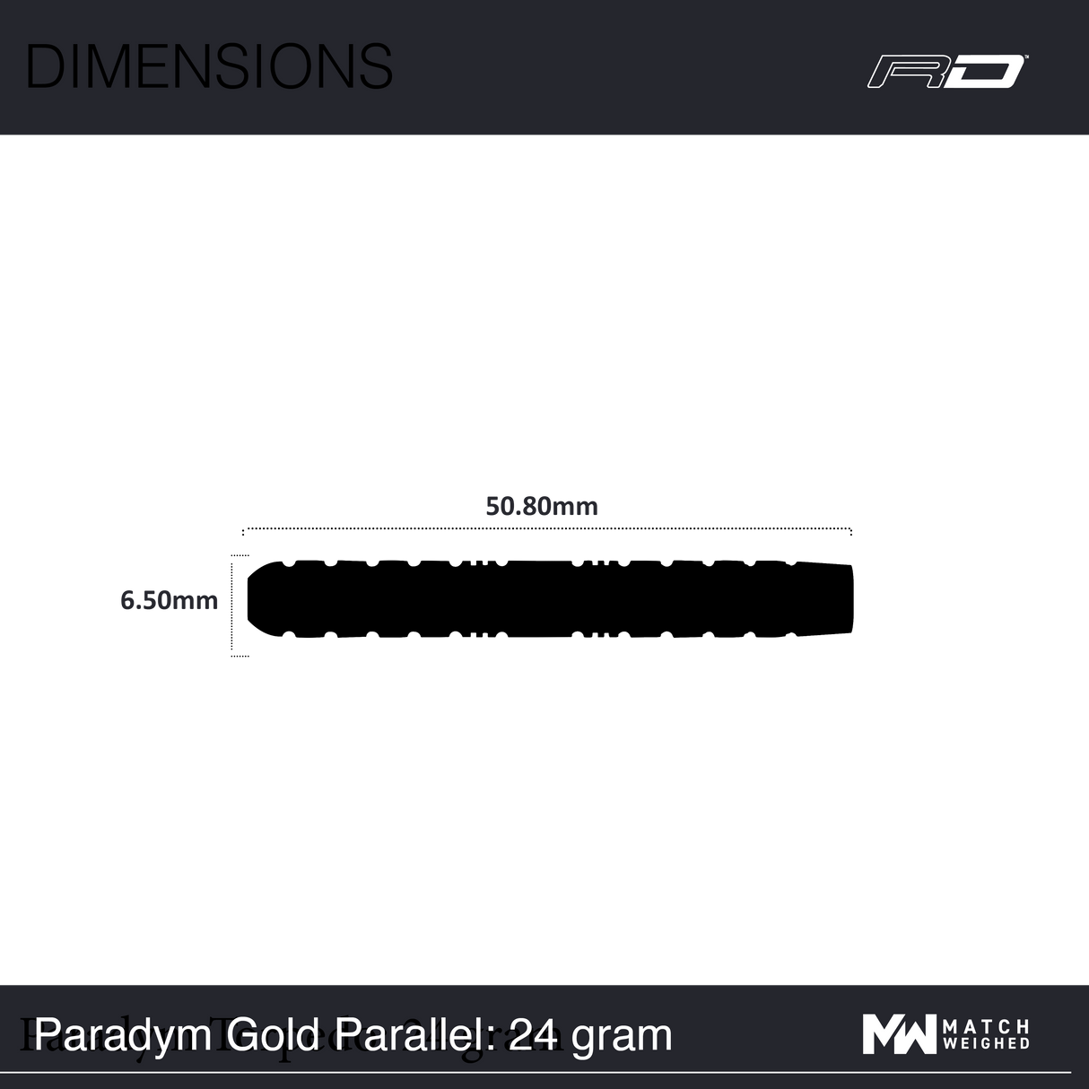 Red Dragon - Paradym Gold Parallel - 90% Tungsten Darts