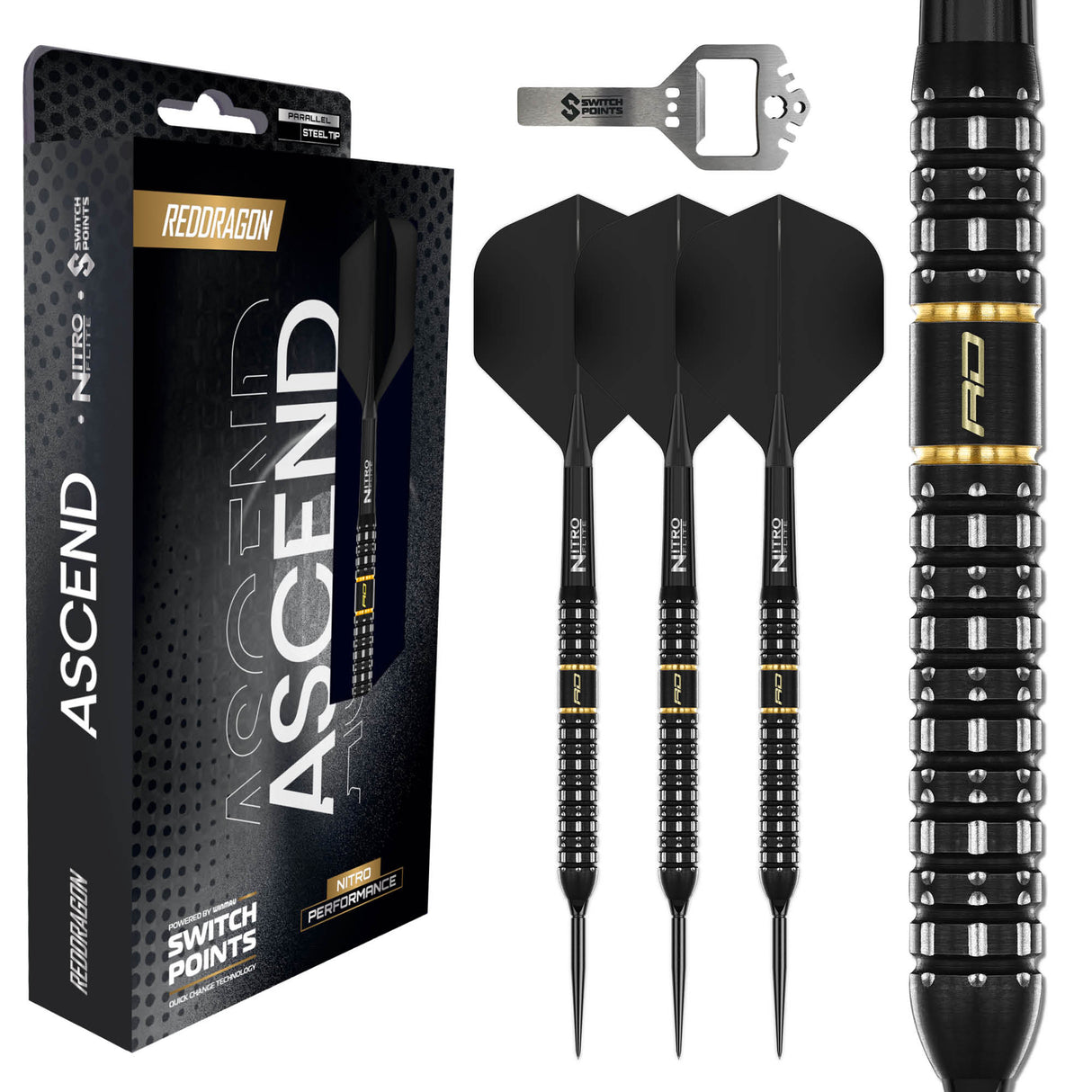 Red Dragon - Ascend Parallel - 90% Tungsten Darts (SP)
