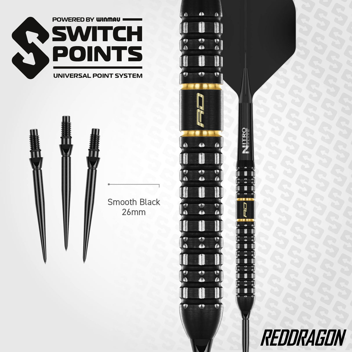 Red Dragon - Ascend Parallel - 90% Tungsten Darts (SP)