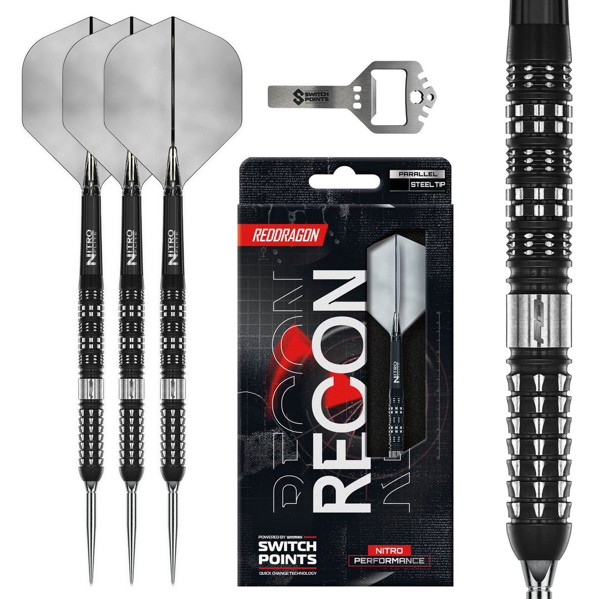 Red Dragon - Recon Parallel - 90% Tungsten Darts (SP)
