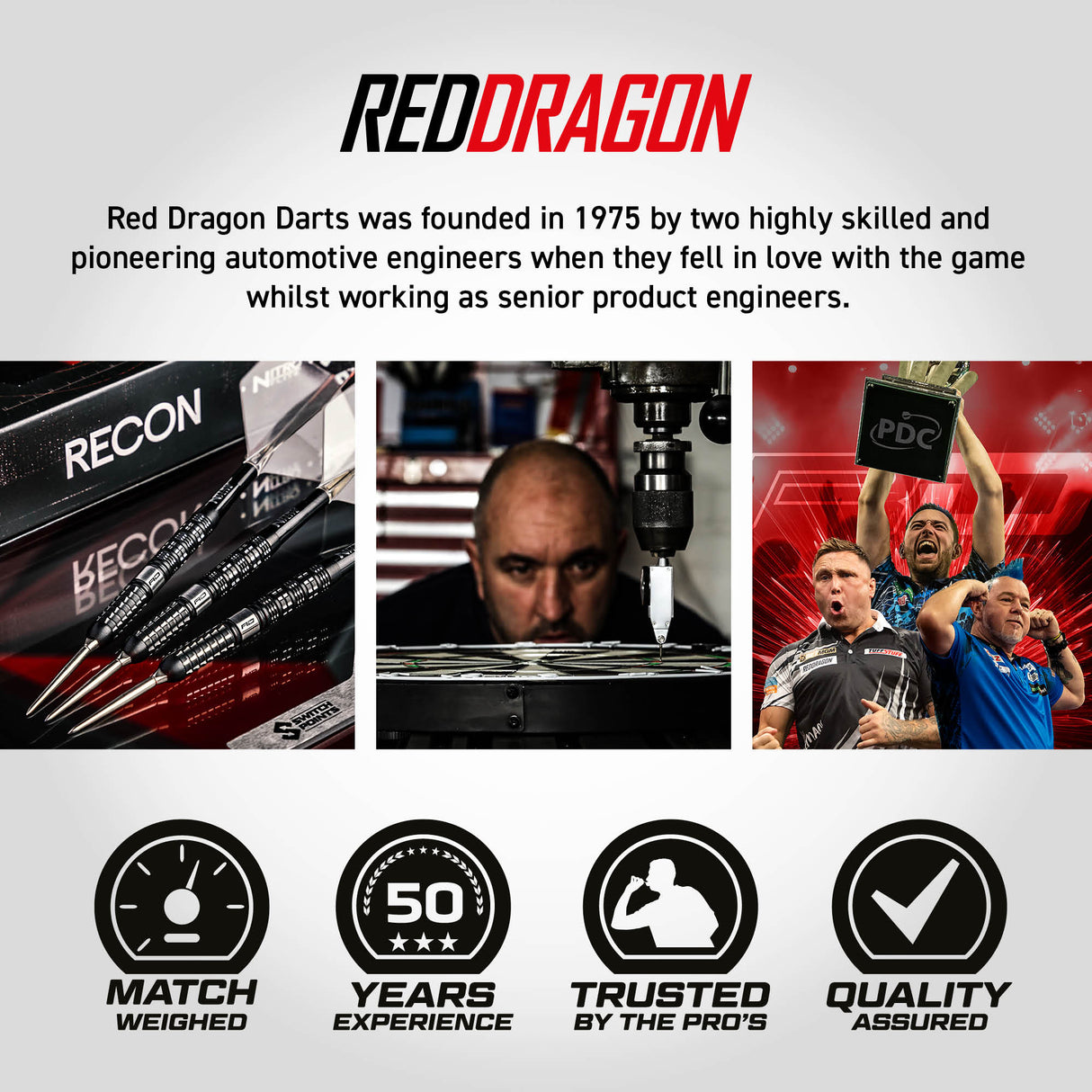 Red Dragon - Recon Parallel - 90% Tungsten Darts (SP)