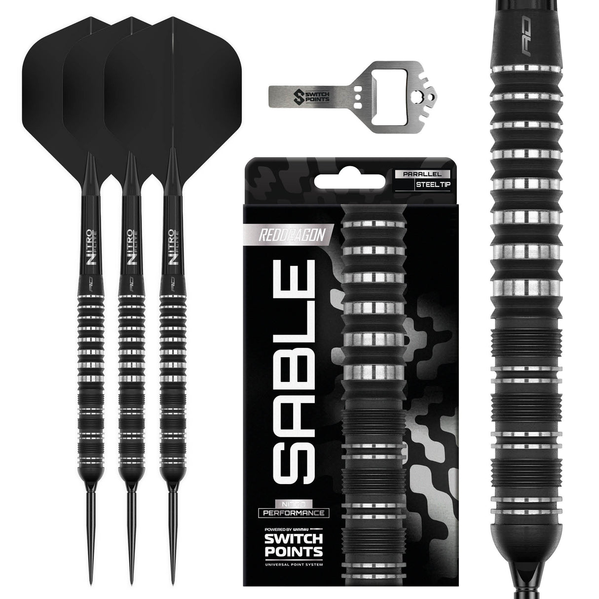 Red Dragon - Sable 01 Parallel - 90% Tungsten Darts (SP)