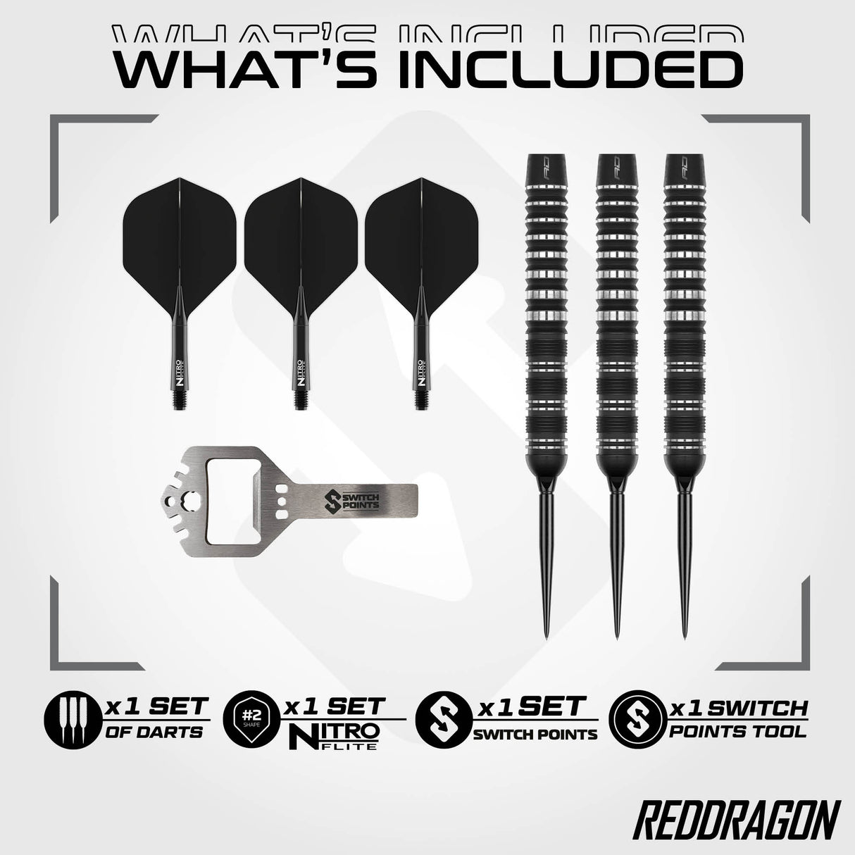 Red Dragon - Sable 01 Parallel - 90% Tungsten Darts (SP)