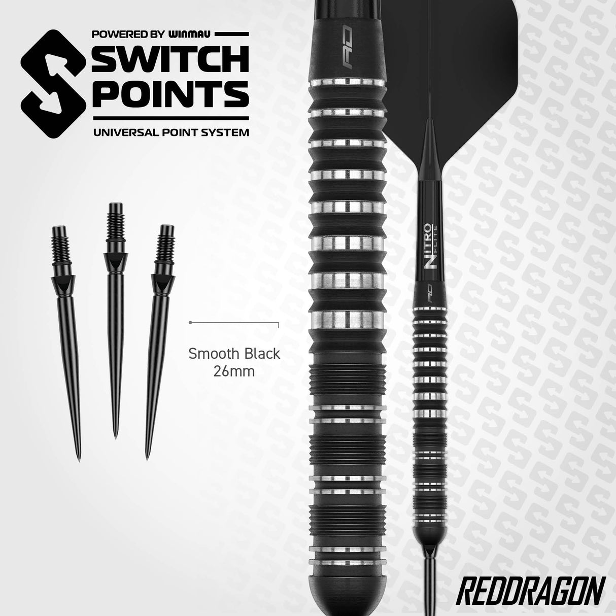 Red Dragon - Sable 01 Parallel - 90% Tungsten Darts (SP)
