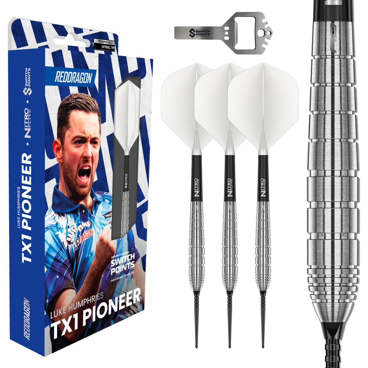 Red Dragon - Luke Humphries TX1 Pioneer - 90% Tungsten Darts (SP)