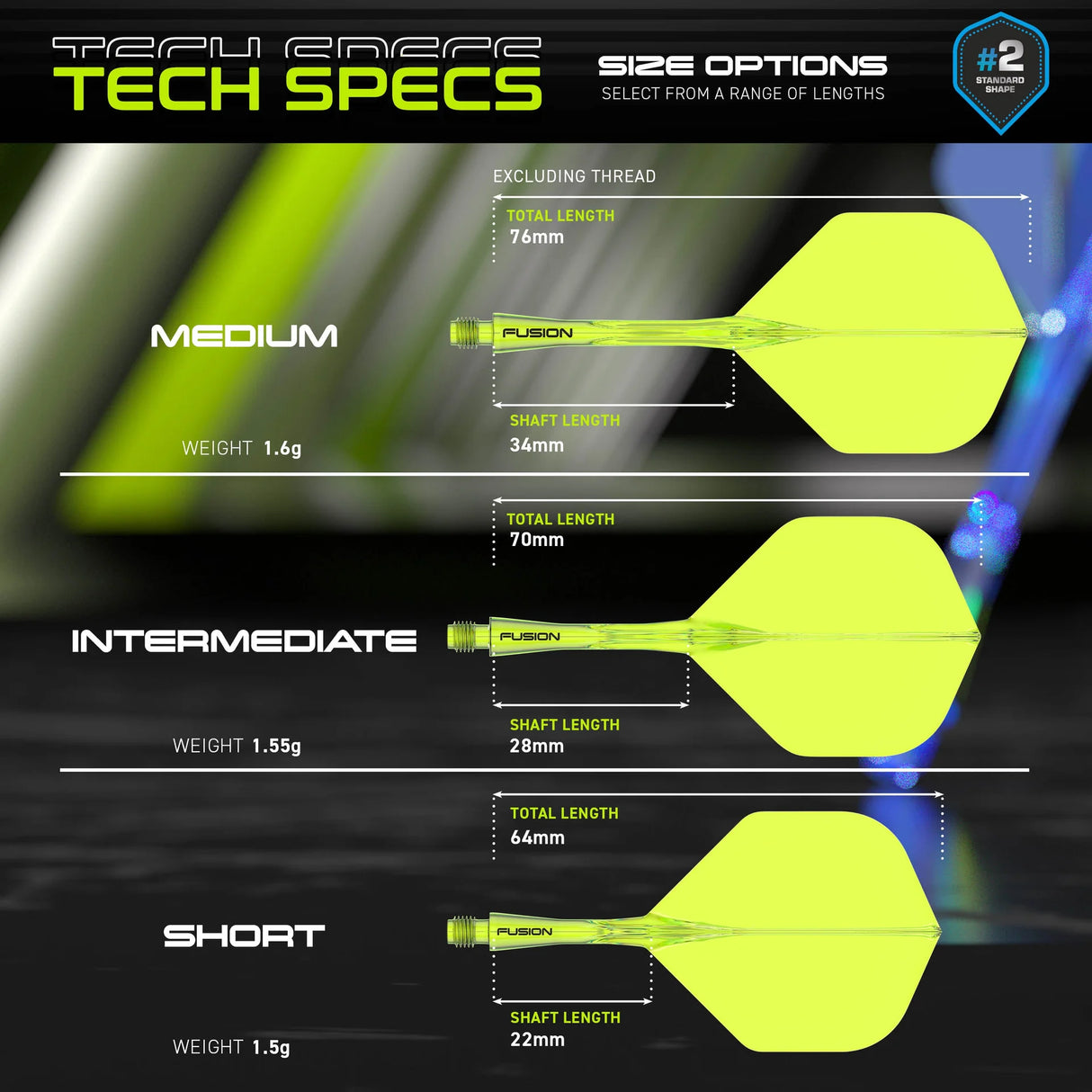 Winmau - Fusion Flight System No.2 (6 Colours)