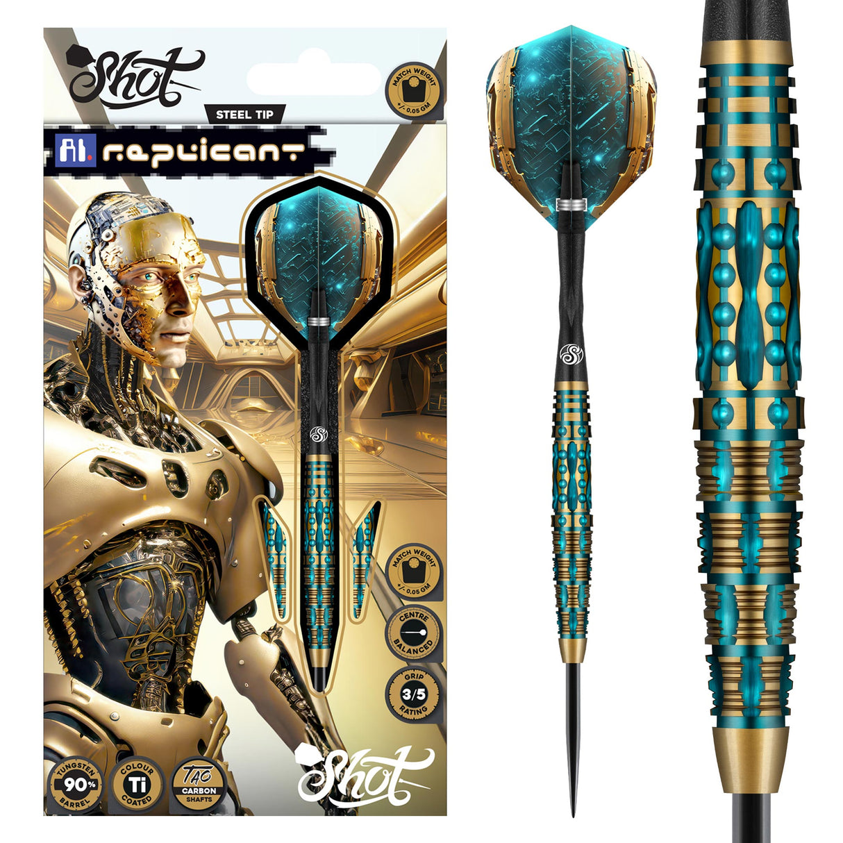 Shot - AI Replicant - 90% Tungsten Darts