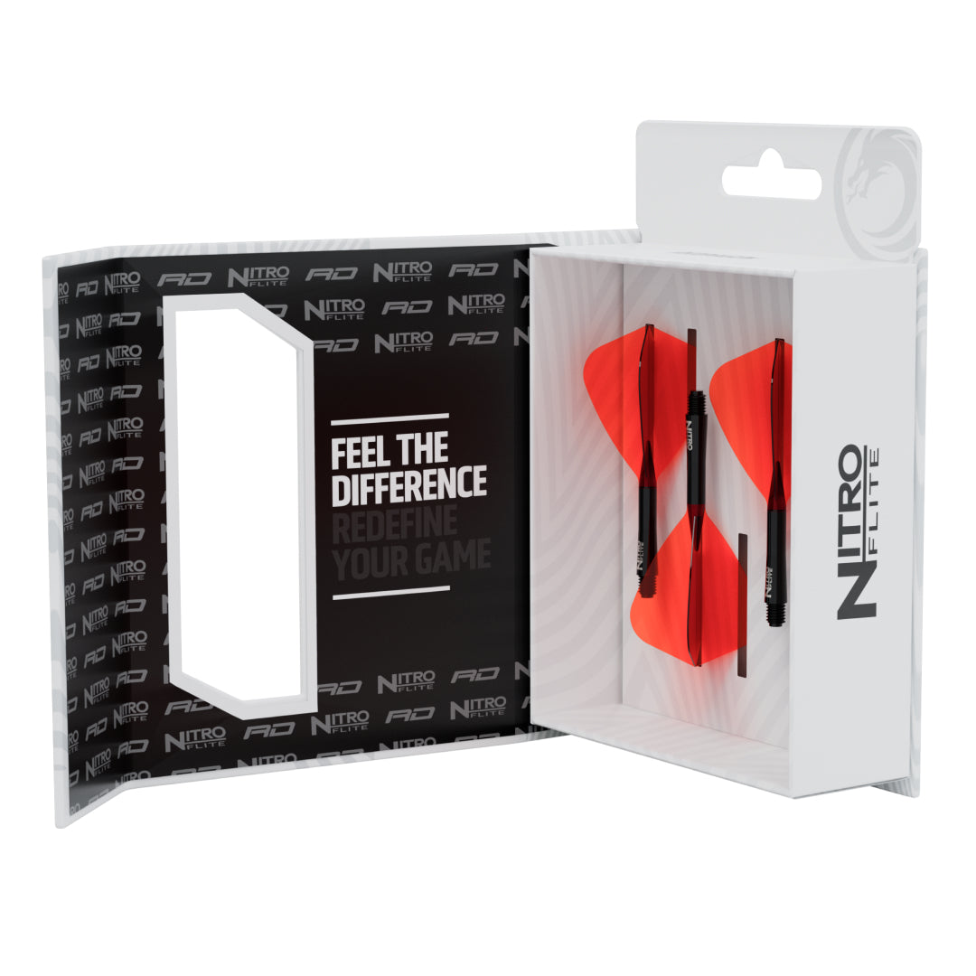 Red Dragon Nitro Flite Kite presentation box open showing the flights