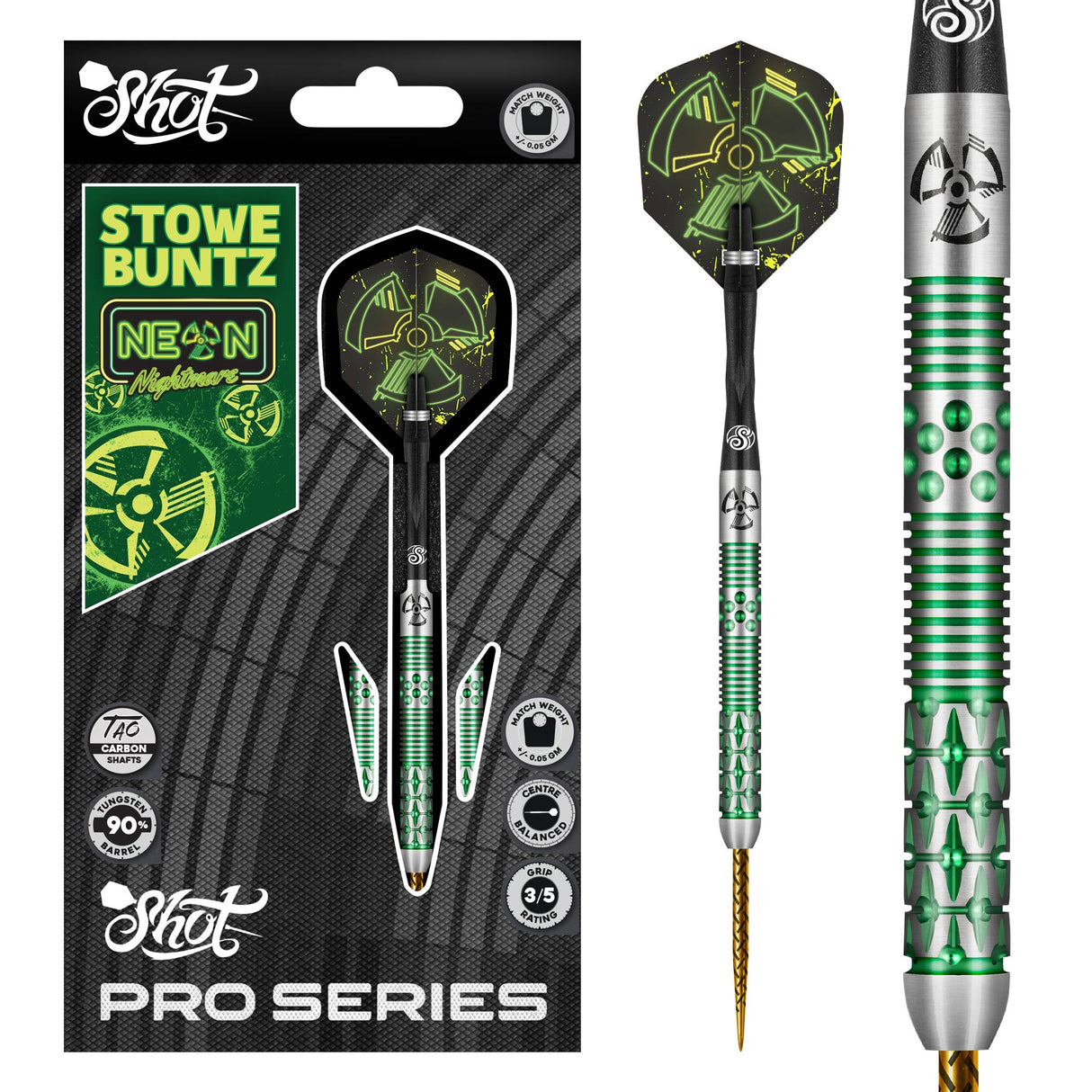 Shot - Stowe Buntz 2.0 - 90% Tungsten Darts