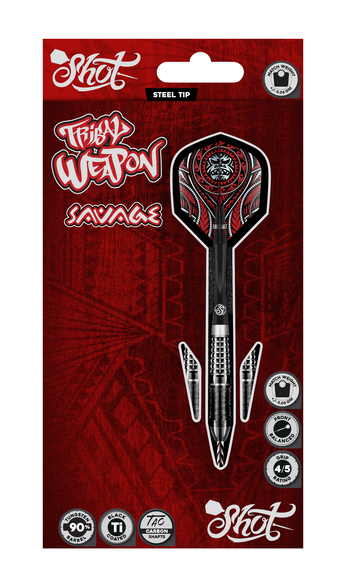Shot - Tribal Weapon Savage - 90% Tungsten Darts