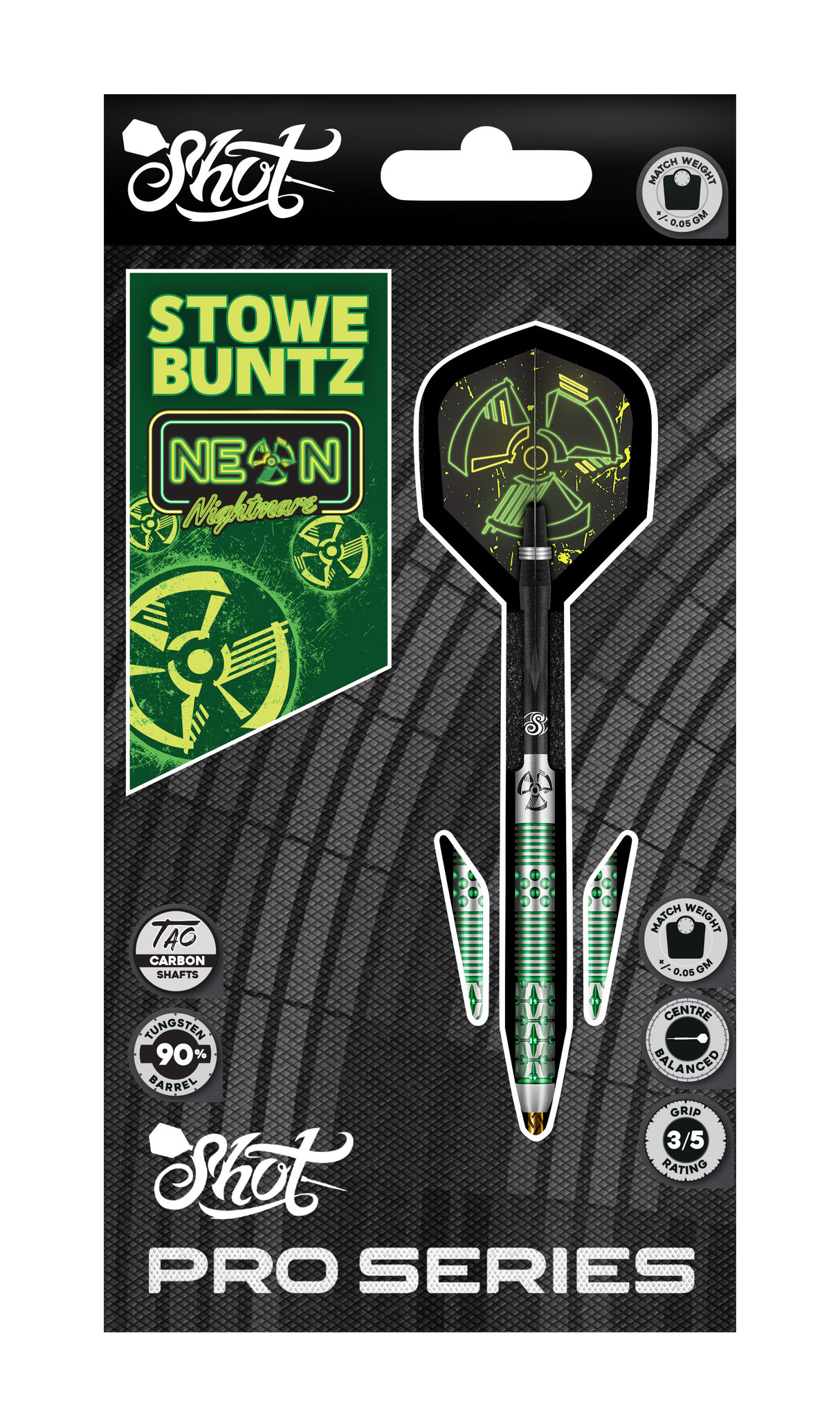 Shot - Stowe Buntz 2.0 - 90% Tungsten Darts