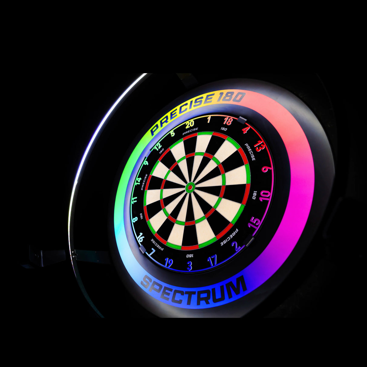 Precise 180 - Black Endorphine Spectrum Dartboard Surround