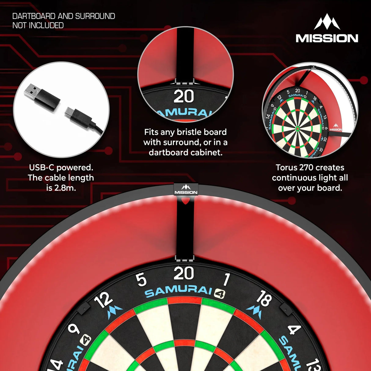 Mission - Torus 120 Dartboard Light