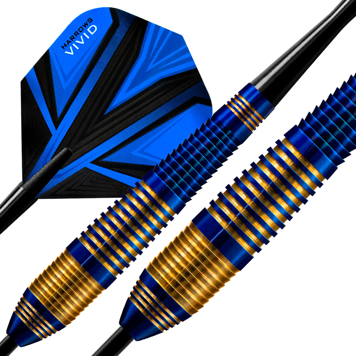 Harrows - Vivid Blue - Brass Darts