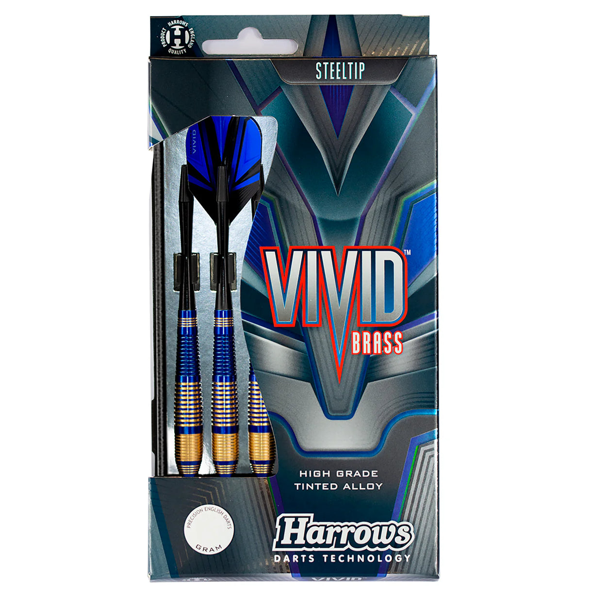 Harrows - Vivid Blue - Brass Darts