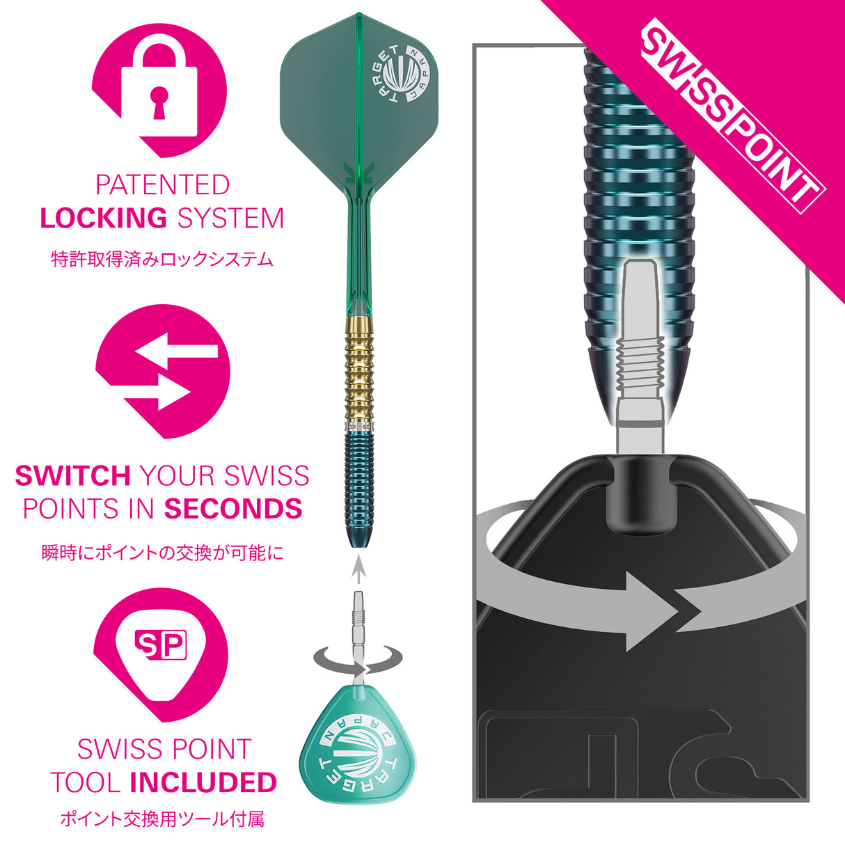 Target Japan Zenith G2.5 Straight Darts