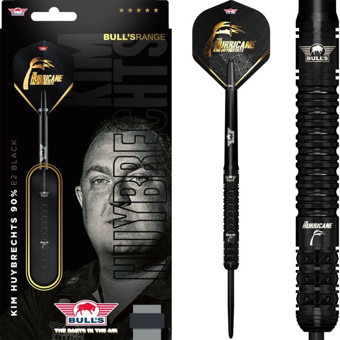 Bull's NL - Kim Huybrechts E2 Full Black - 90% Tungsten Darts