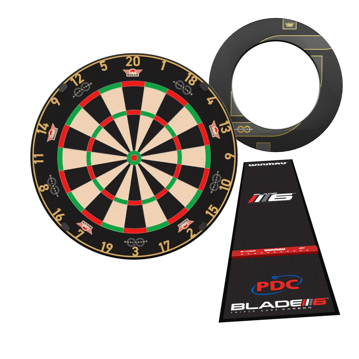 Complete Darts Setup Bundle - Advantage 8 + Advantage 8 Surround + Pro Zone Mat