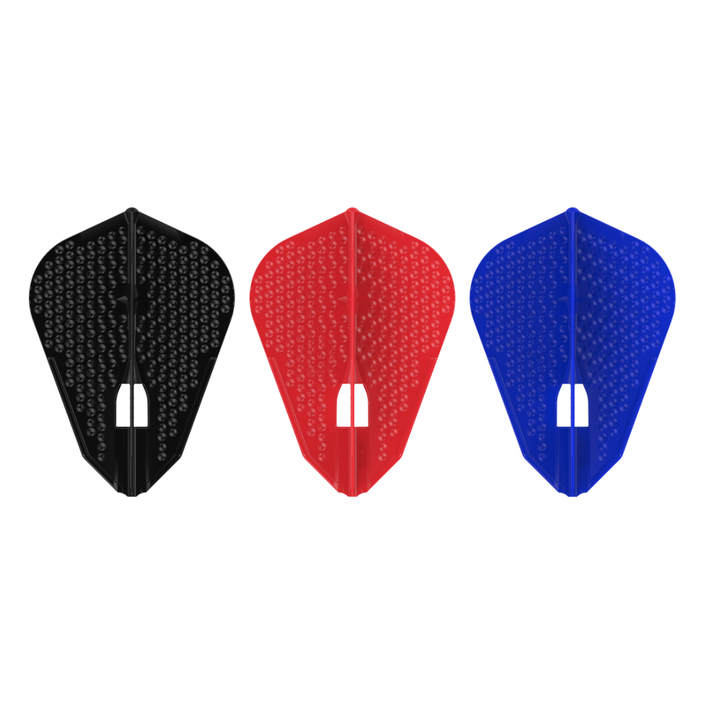 L-Style L9 Pro Dimple Flights - available in Black, Red and Blue