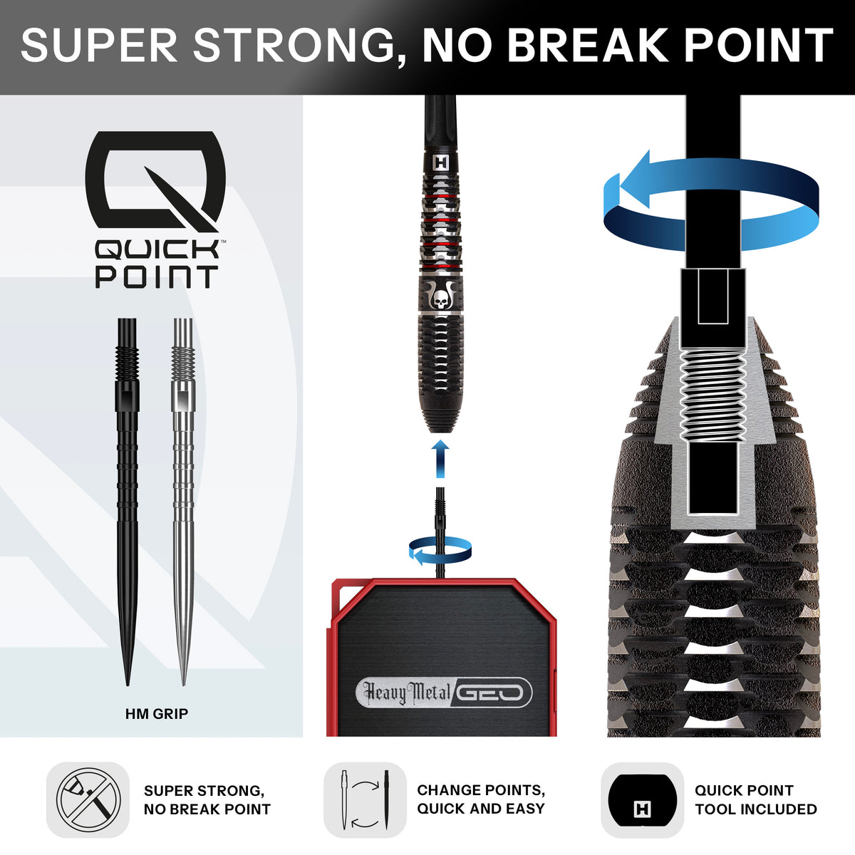 Harrows Quick Point system on the Ryan Searle Geo with no break point HM Grip points and point tool